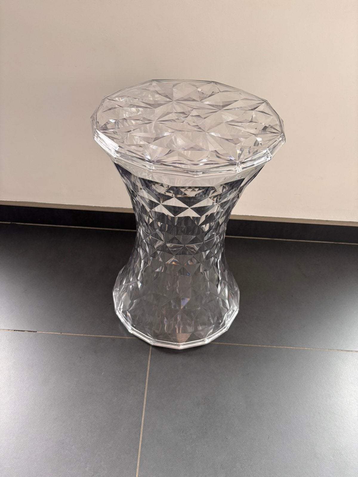 Kartell Stone Crystel tabouret, Enlèvement, Utilisé