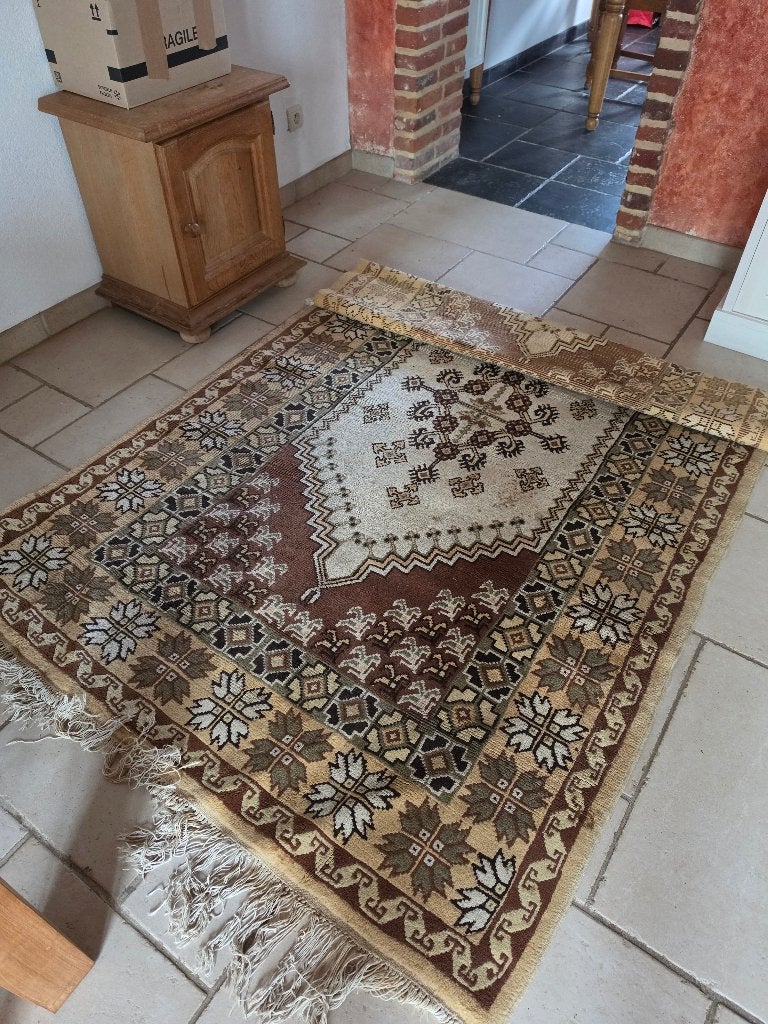 Tapis oriental, 200 cm ou plus, Beige, 100 à 150 cm, Enlèvement