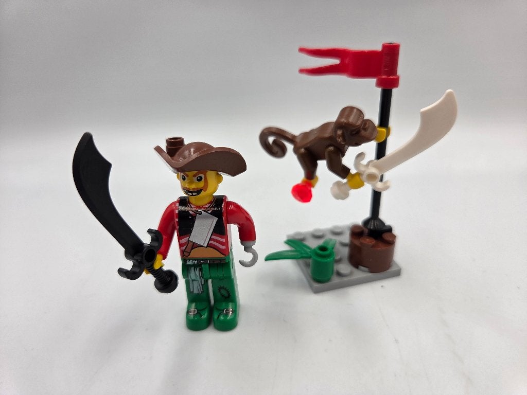 Lego Pirates 7081 Harry Hardtack and Monkey, Lego, Zo goed als nieuw, Complete set, Compleet