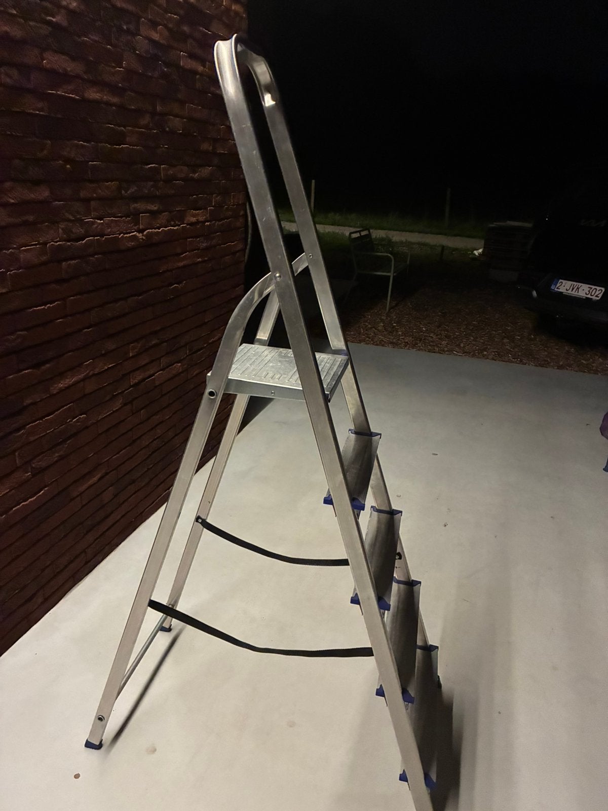 Trapladder - Zo goed als nieuw - 5 treden, Doe-het-zelf en Bouw, Ophalen, Zo goed als nieuw