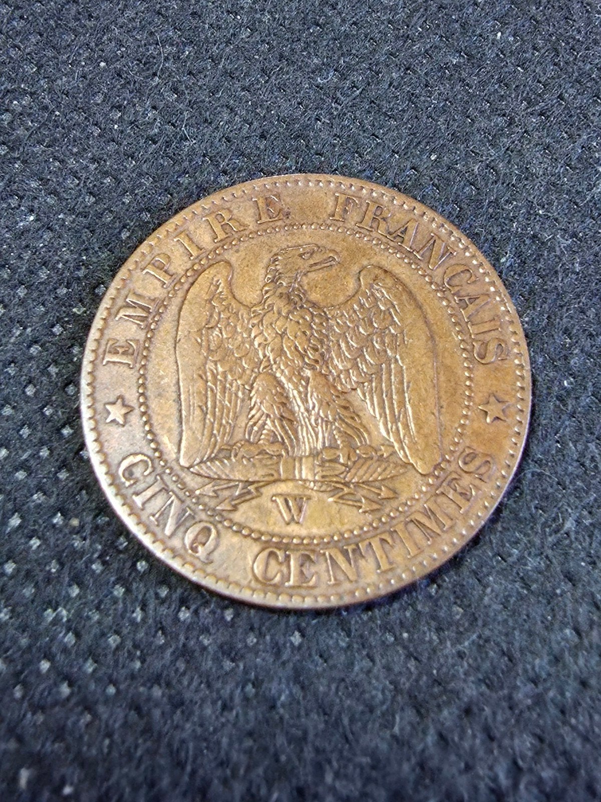 5 cent 1854w Frankrijk, Timbres & Monnaies, Monnaies | Europe | Monnaies euro, Enlèvement ou Envoi, France, 5 centimes