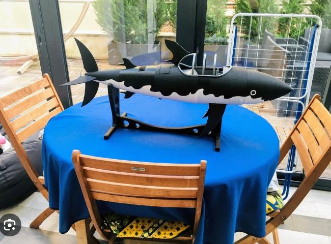 Kuifje-haai onderzeeër 30cm. handgemaakt, Verzamelen, Ophalen of Verzenden, Nieuw, Overige typen