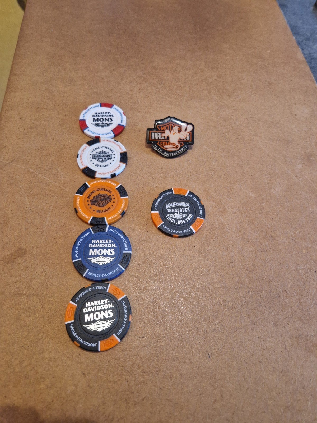 Verzameling chips Harley., Hobby en Vrije tijd, Ophalen