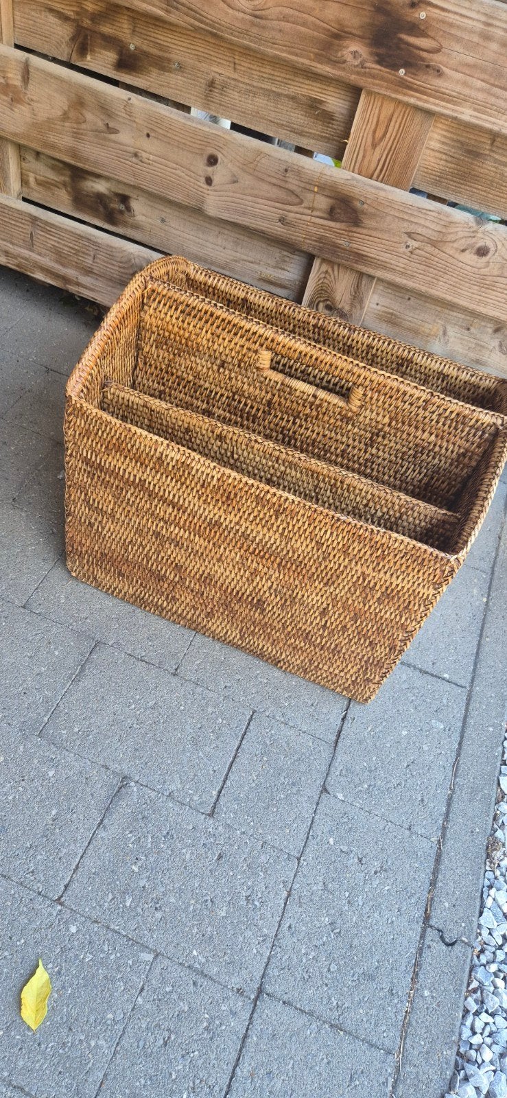 Mooie rotan tijdschriftenmand, Fietsen en Brommers, Fietsaccessoires | Fietsmanden, Ophalen
