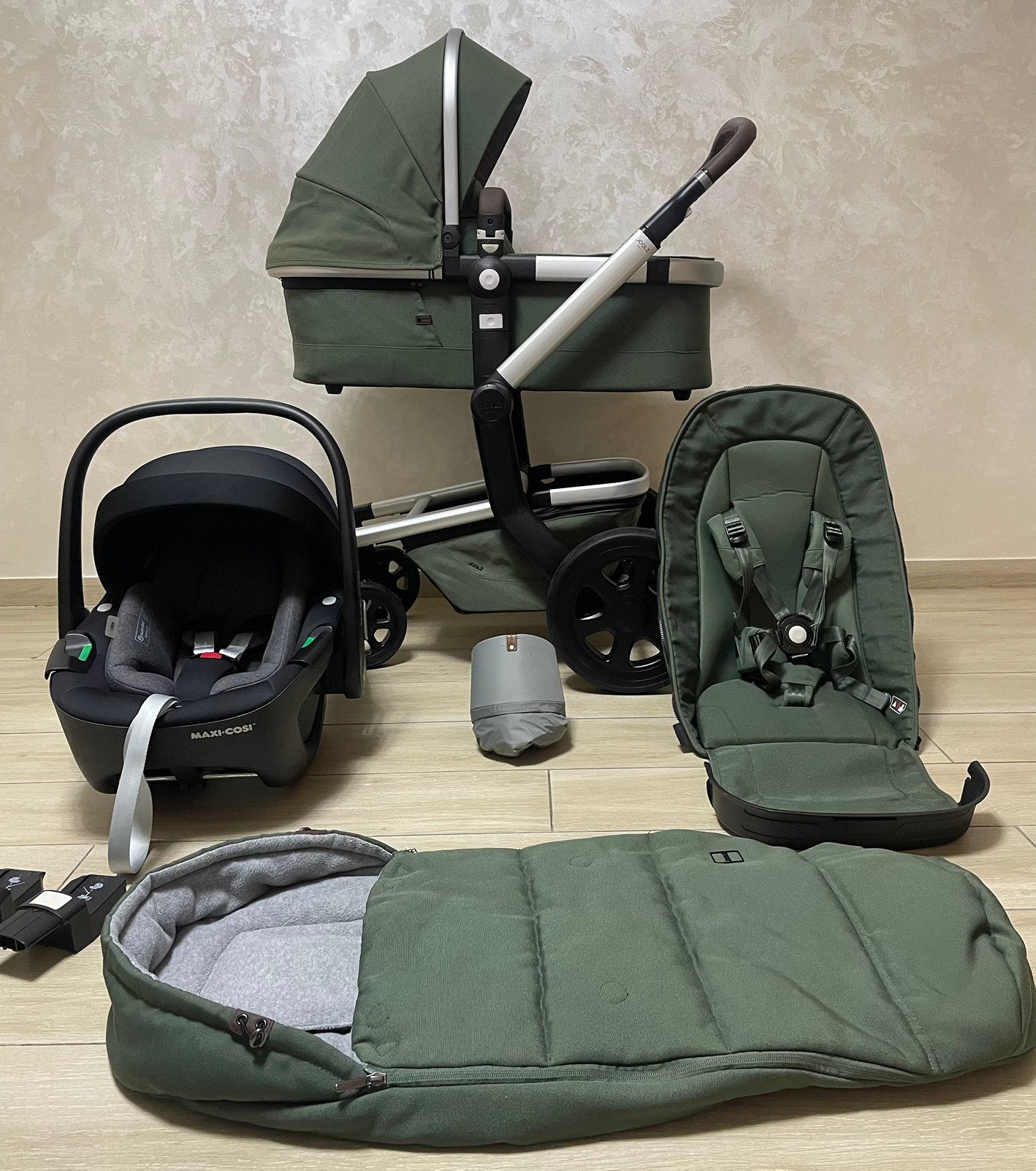 Joolz Day + Marvellous Green Kinderwagen 3-in-1, Kinderen en Baby's, Ophalen of Verzenden, Zo goed als nieuw, W, Babygeluk