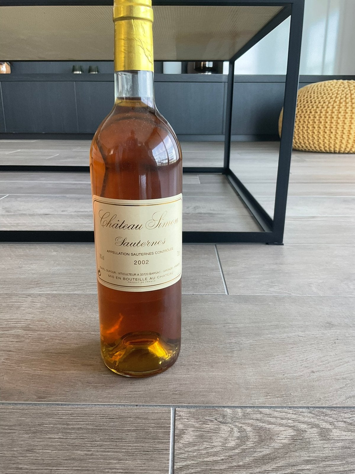6 flessen Sauternes Chateau Simon 2002, Verzamelen, Wijnen, Ophalen, Zo goed als nieuw