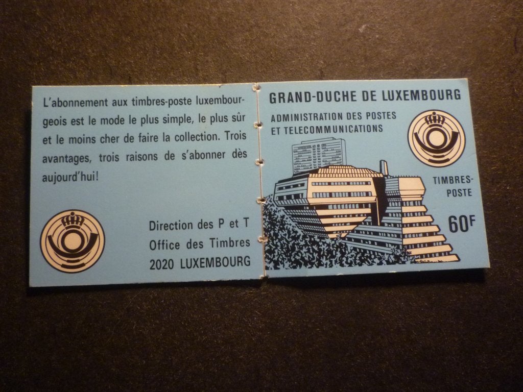 Luxemburg/Luxembourg 1986 Boekje/Carnet Mi MH 1**, Verzenden