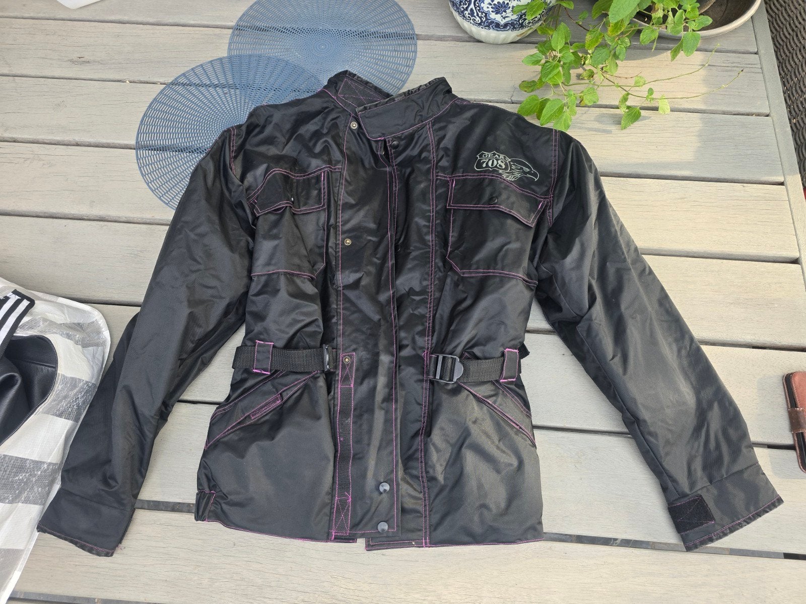 Gear 708 motorjas - zomeruitvoering - zwart, Ophalen