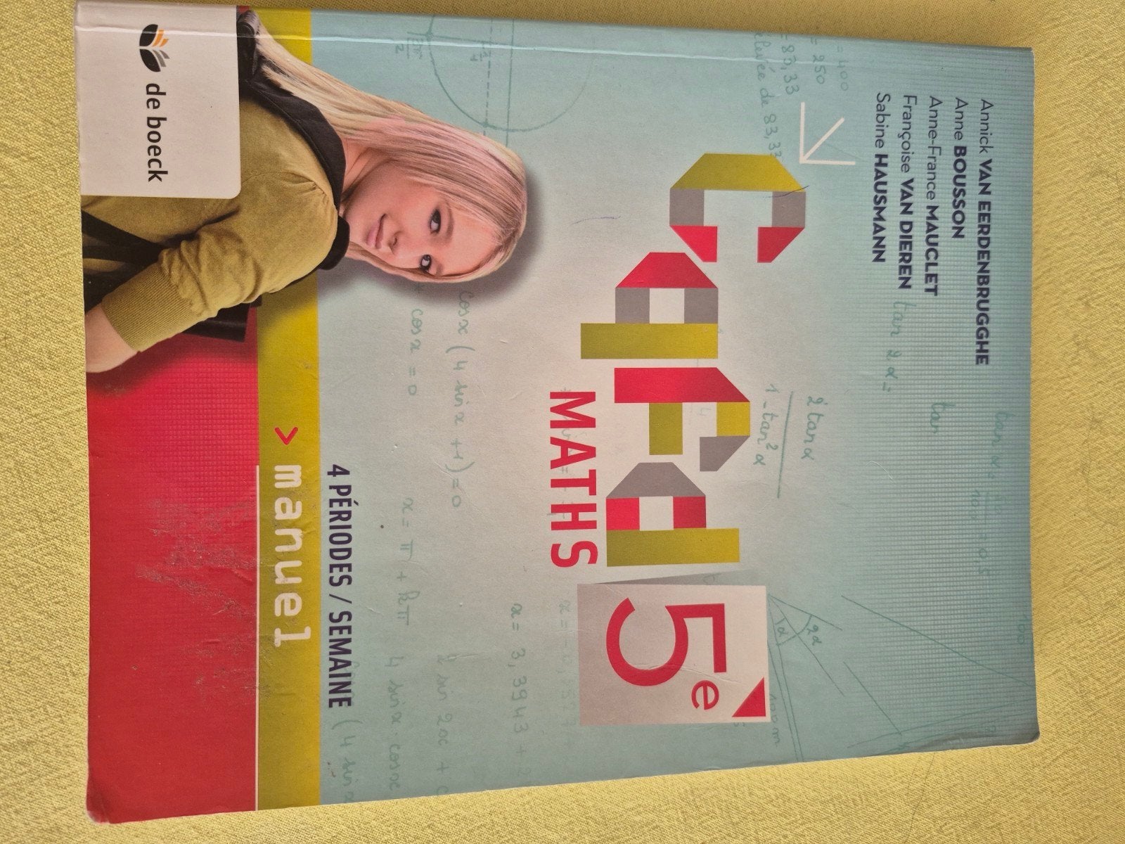 CQFD 5ÈME MATHS Manuel, Livres, Enlèvement, Comme neuf, Secondaire