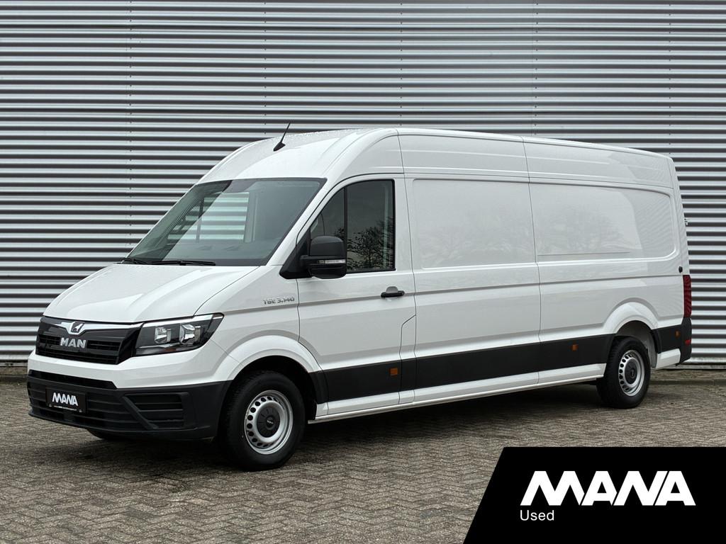 MAN TGE 3.140 140PK L4H3 Airco Camera Cruise Carplay, Auto's, Voorwielaandrijving, Gebruikt, 4 cilinders, Wit