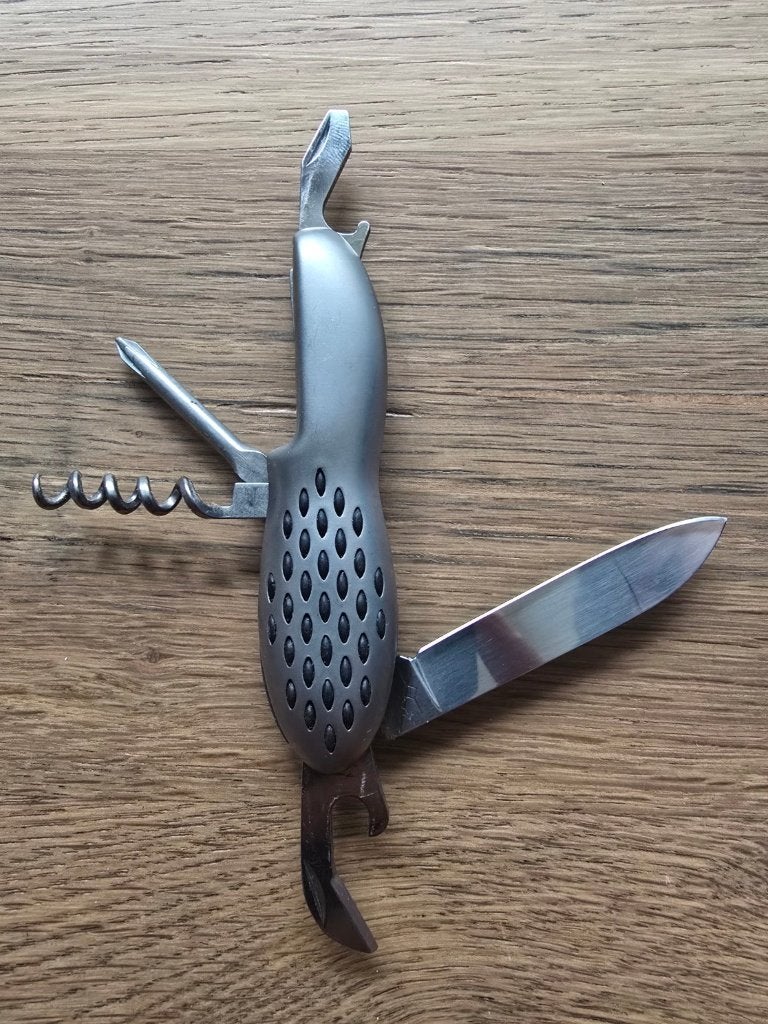 Opel/Marksman Duplex zakmes met doos, Ophalen of Verzenden, Zo goed als nieuw