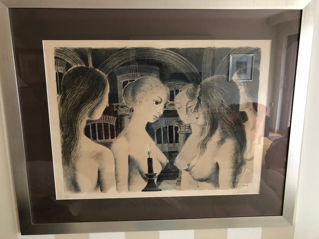 La vôute de Paul Delvaux, épreuve artiste. Taille 118x97, Antiquités & Art, Enlèvement