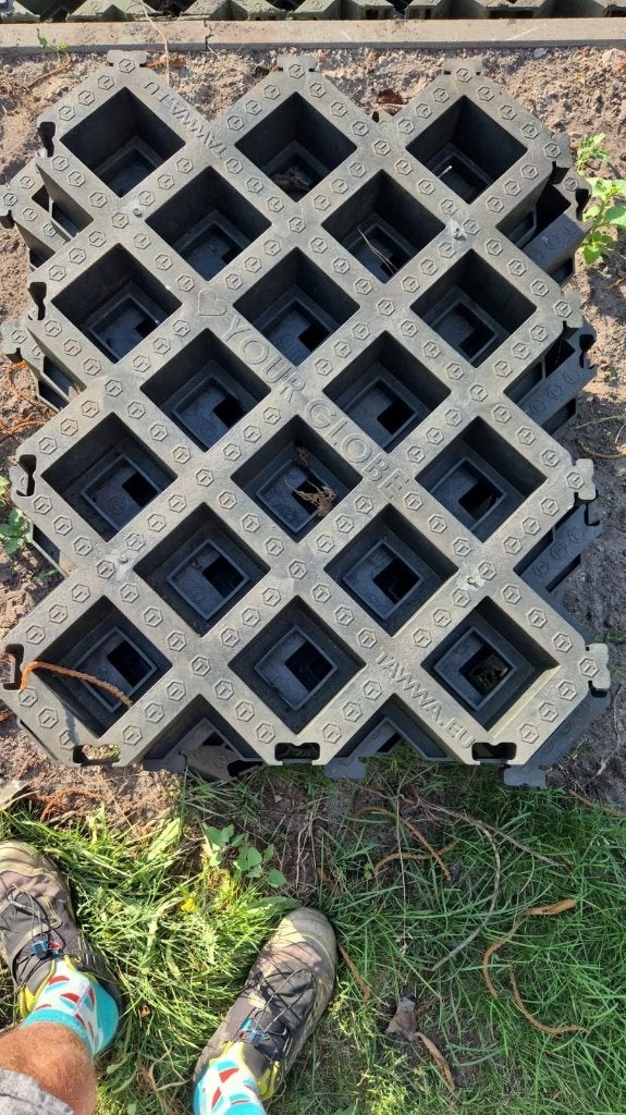 Tuile en gravier TAWWA GRID (80x60x8) pour allée, Synthétique, Enlèvement, Autres types, Moins de 5 m²