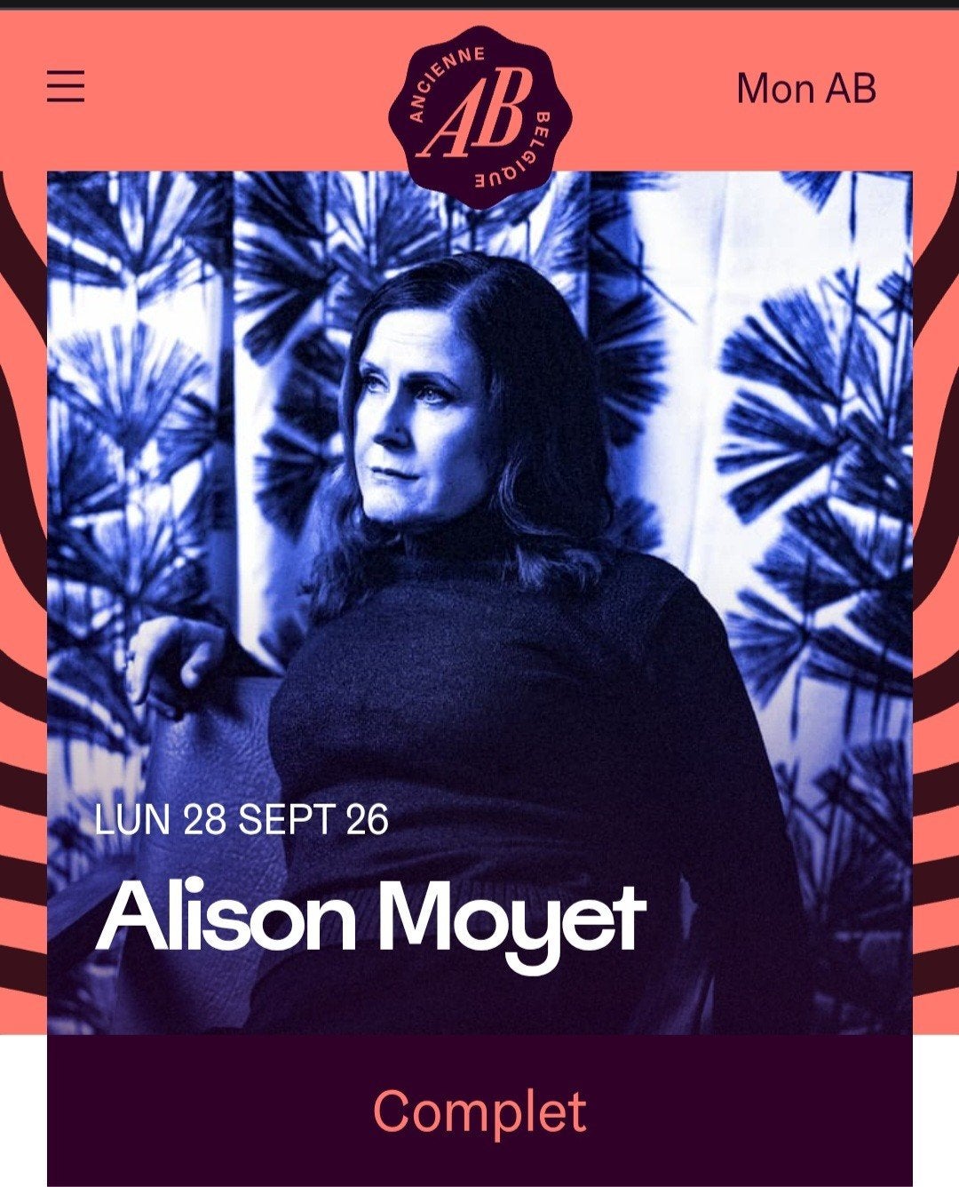 2 tickets for Allison Moyet - Songs of Yazoo, Tickets & Billets