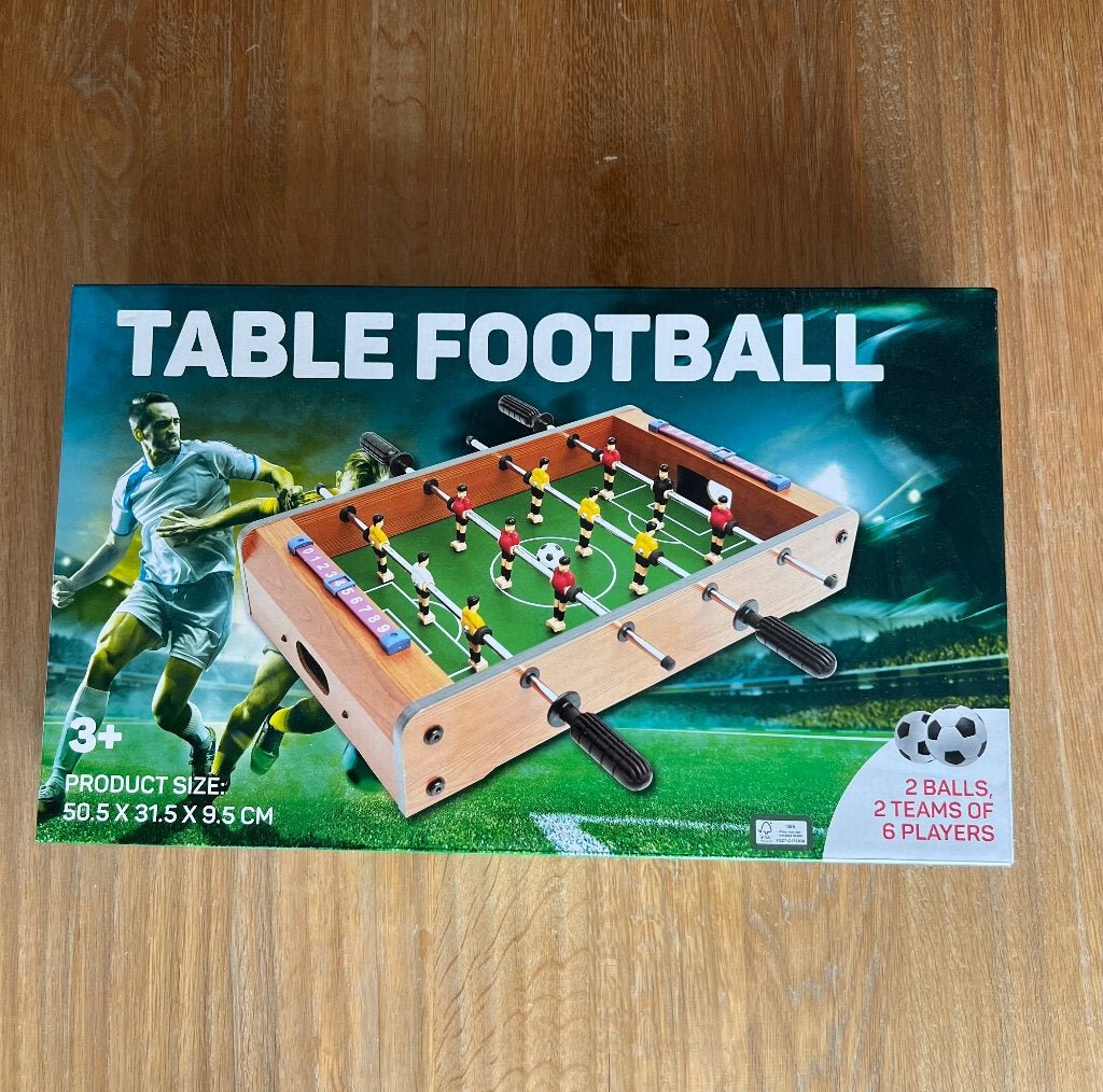 NIEUW Houten Mini Tafelvoetbalspel / Foosball, Kinderen en Baby's, Speelgoed | Voetbaltafels, Ophalen, Nieuw