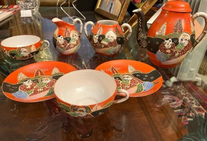 Japanse theservies, Ophalen