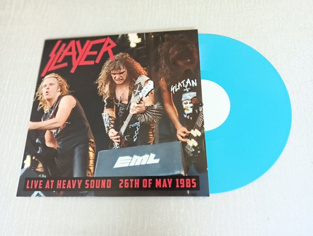 Slayer  Lp  Live at Heavy Sound Poperinge 1985 - blue vinyl, LP, Heavy metal, Ophalen of Verzenden, Zo goed als nieuw
