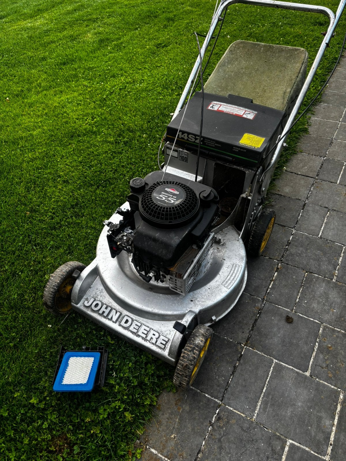 Grasmaaier zelftrekker John Deere, Ophalen, Cirkelmaaier, Gebruikt, 50 cm of meer