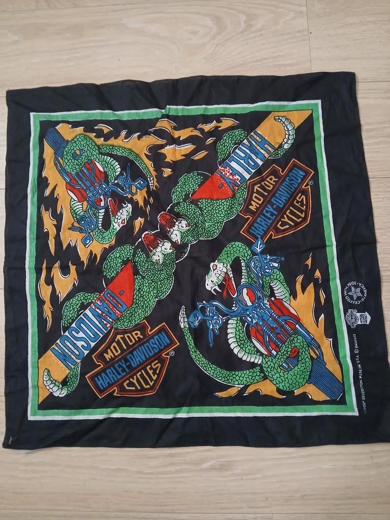 Vintage bandana van Harley Davidson, Ophalen of Verzenden