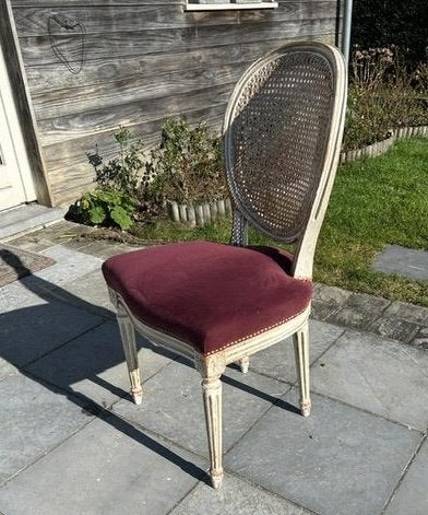 10 Louis XVI stoelen, Huis en Inrichting, Stoelen, Ophalen, Louis XVI, Gebruikt, Stof