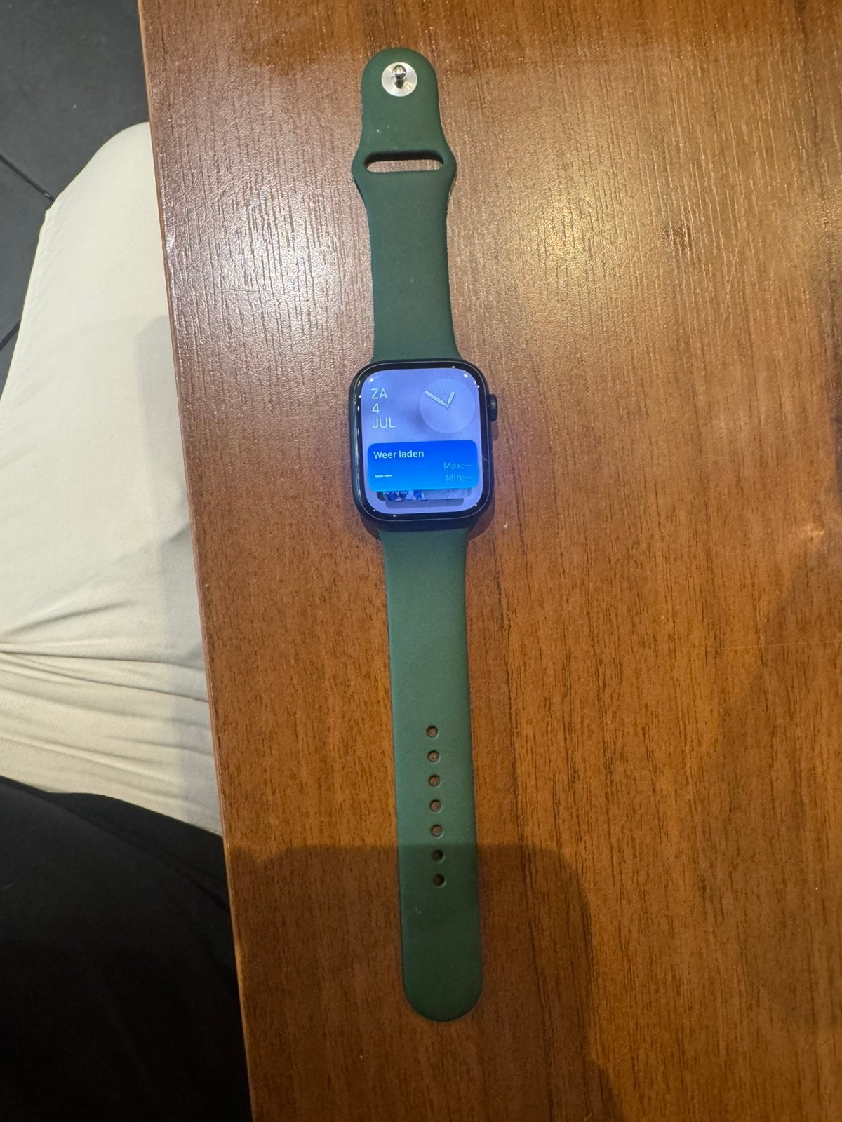 Apple Watch Series 7 45mm – GPS – Zeer goede staat, Bijoux, Sacs & Beauté, Montres connectées, Enlèvement, GPS, Comme neuf, Vert
