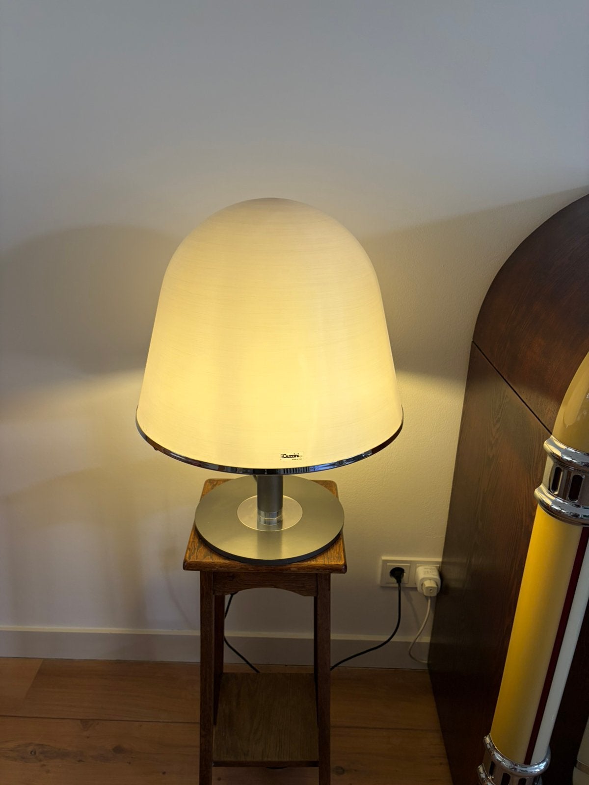Lampe de table Iguzzini Kuala de Franco Bresciani, Avec abat-jour, Vintage, 54 cm, Enlèvement