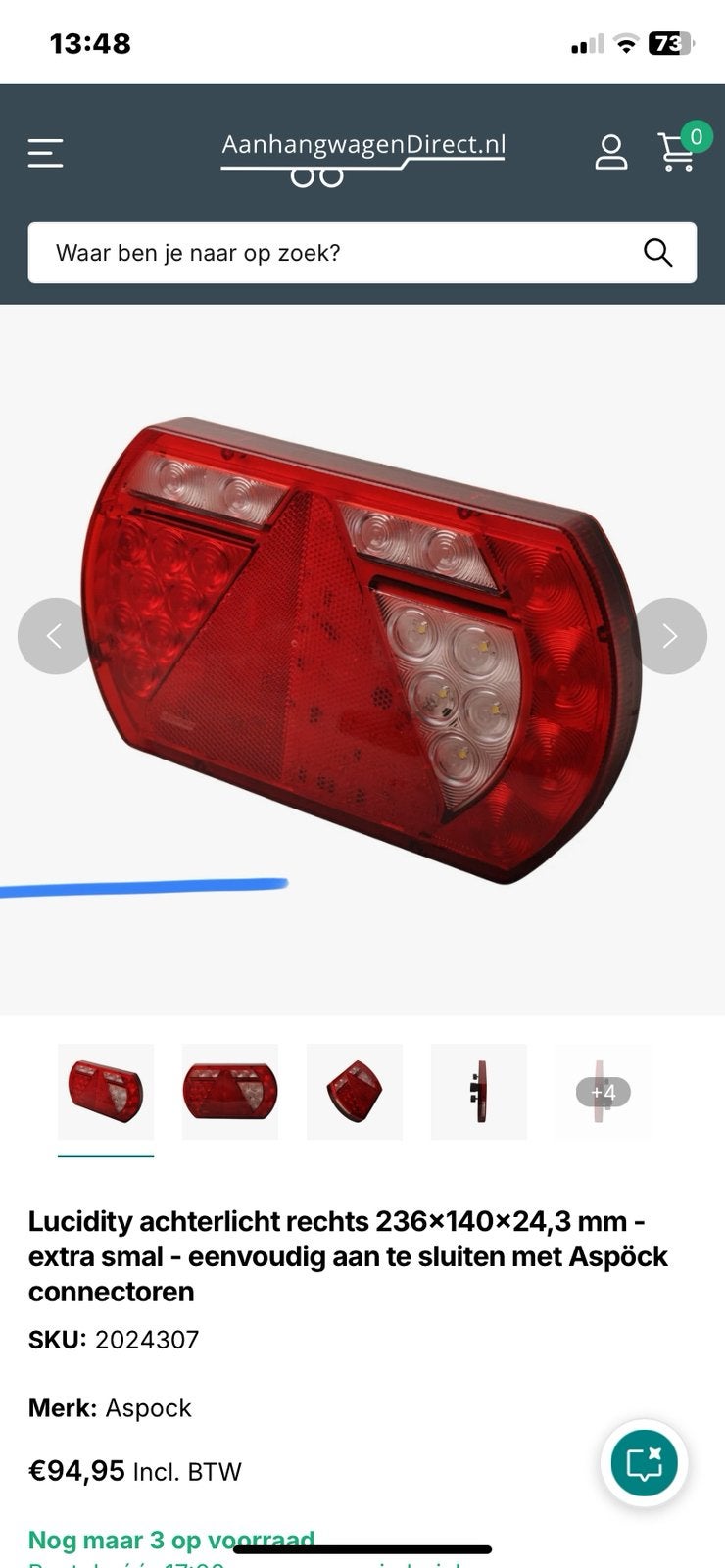 Aanhangwagen LED verlichting, Auto-onderdelen, Verlichting, Ophalen of Verzenden