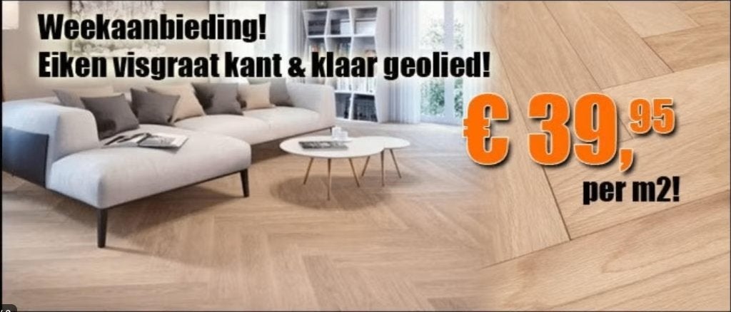OFFRE HEBDOMADAIRE/ Multifloor en chêne à chevrons incolore!, Enlèvement