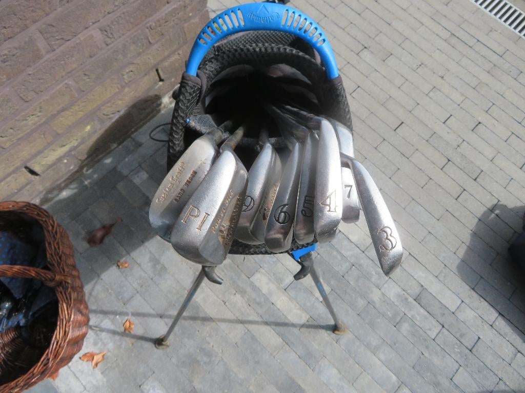 Lot 10 vintage clubs + Callaway golftas, Enlèvement, Comme neuf, Club, Autres marques