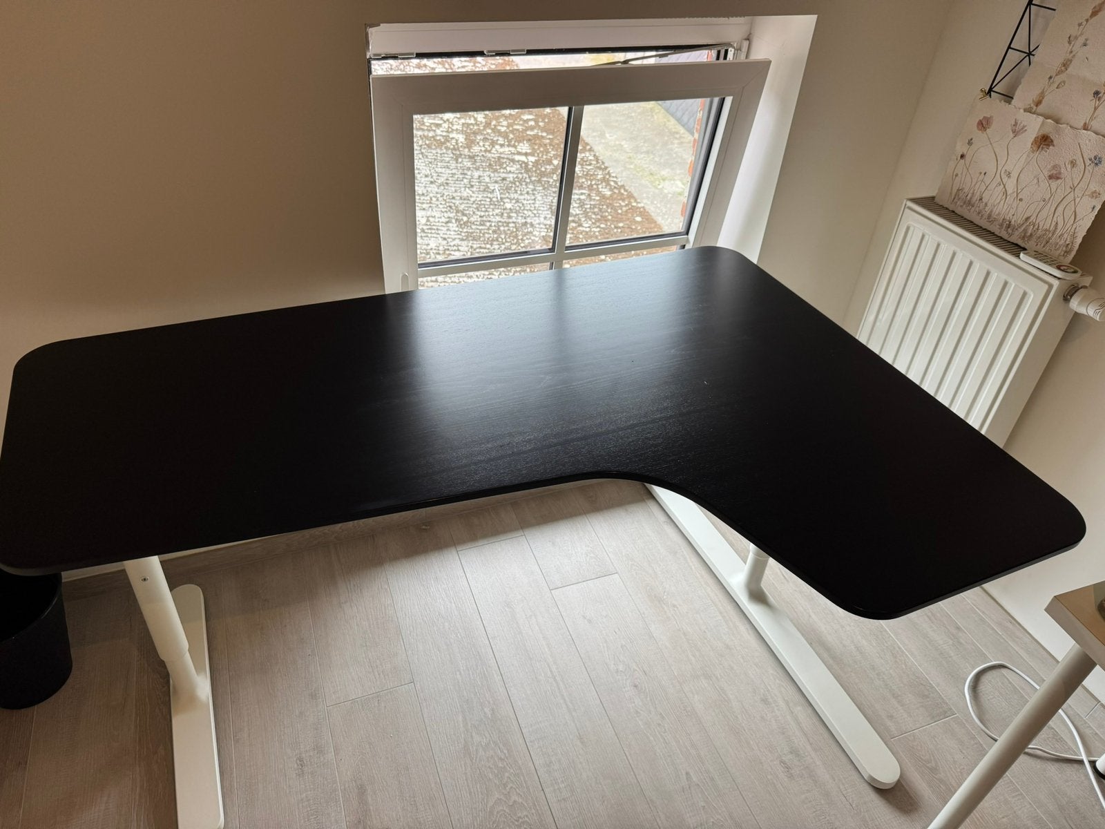 Hoekbureau, Ophalen, Zwart, Gebruikt, Hoekbureau
