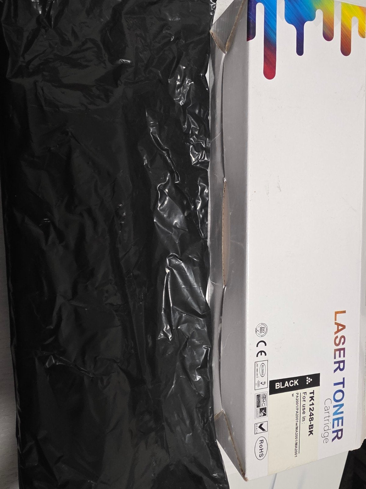 nieuwe TK1248-BK zwarte laser tonercartridge., Ophalen of Verzenden, Nieuw, Toner