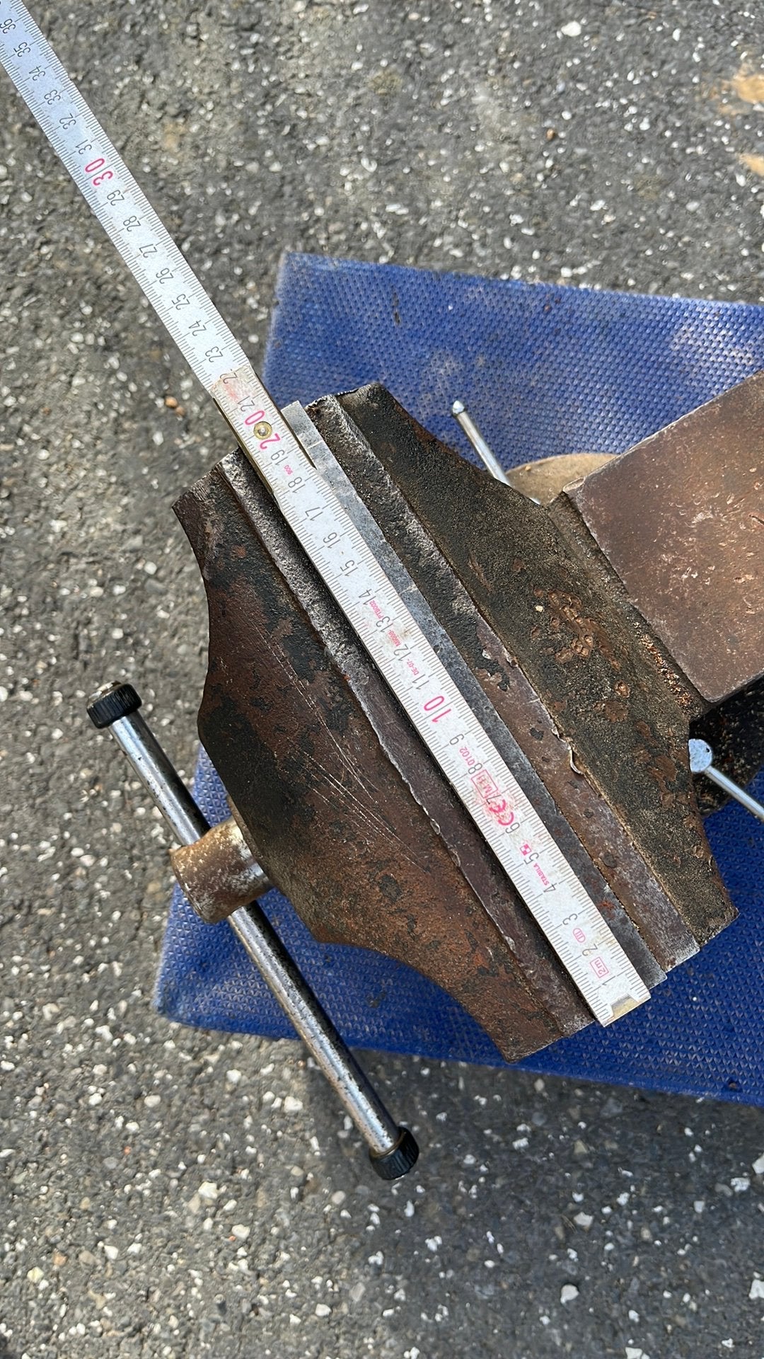 Bankschroef 20 cm, Bricolage & Construction, Enlèvement, Utilisé, Étau