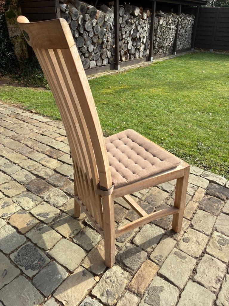 Teaken stoelen, Brun, Enlèvement, Bois, Cinq, Six Chaises ou plus