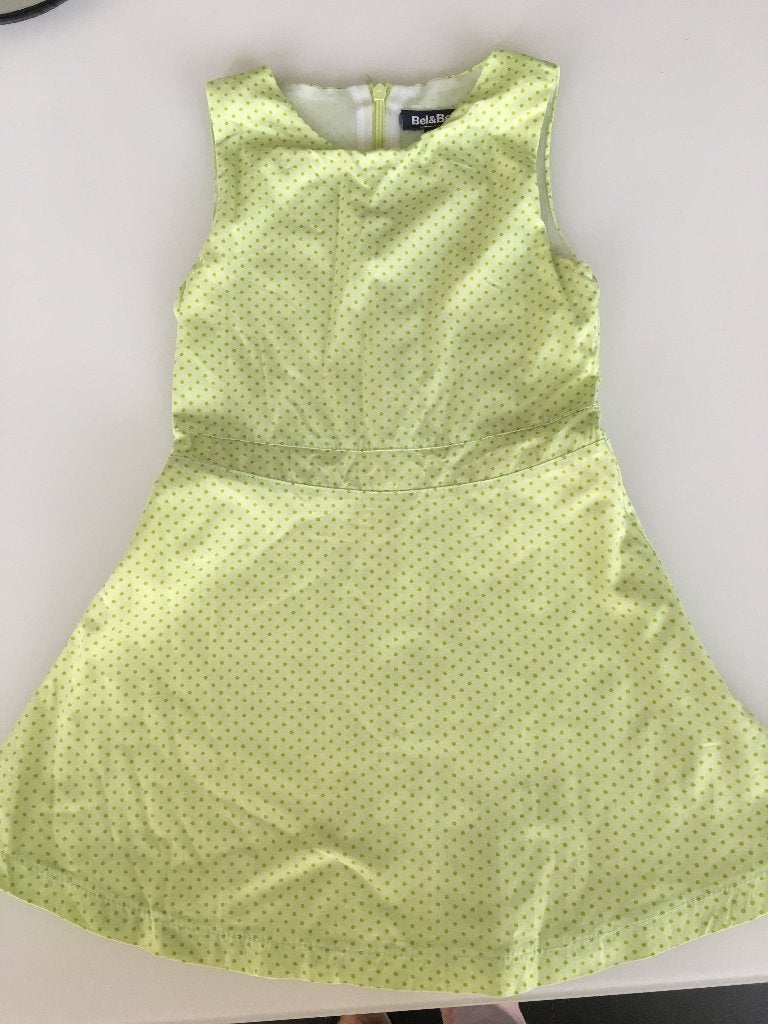 kleedje bel&bo groen maat 104, Kinderen en Baby's, Kinderkleding | Maat 104, Meisje, Ophalen of Verzenden, Zo goed als nieuw, Jurk of Rok