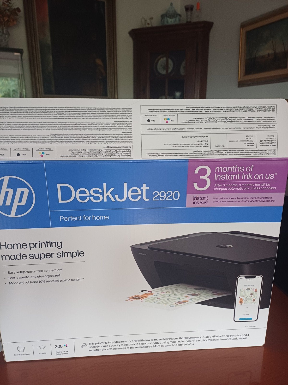 imprimante hp Deskjet 2920, Enlèvement, Comme neuf, Imprimante
