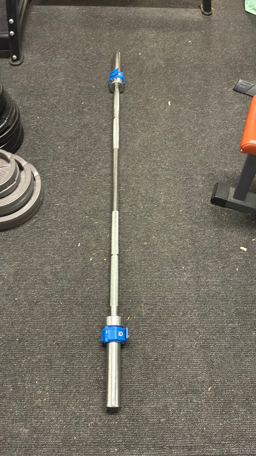 Halterstang. Olympische 20 kg lock -jam klem, Sport en Fitness, Ophalen