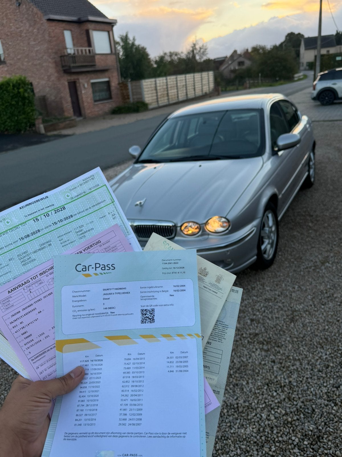 Jaguar X-Type 2.0 diesel, 117.000 km, Auto's, https://public.car-pass.be/verify/nl, Bedrijf, 5 deurs, Te koop