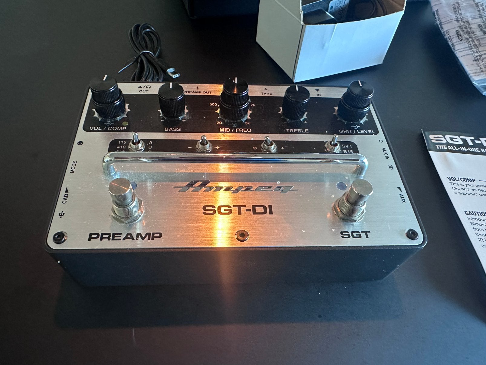 Ampeg SGT Di, Enlèvement, Comme neuf