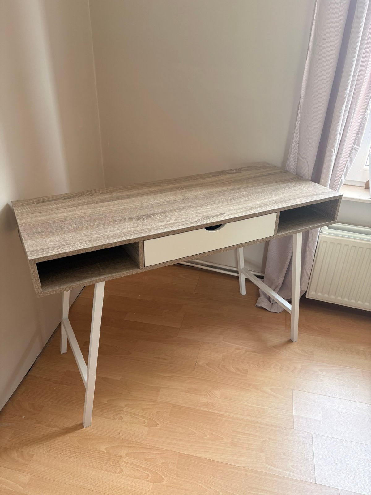 Bureau état nickel, Scandinave, 120 cm, 48 cm, Comme neuf