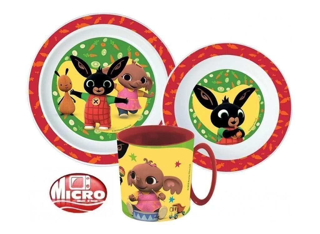 Bing Konijn Kinderservies met Mok - Magnetron Dinerset, Enfants & Bébés, Enfants & Bébés Autre, Enlèvement ou Envoi, Neuf