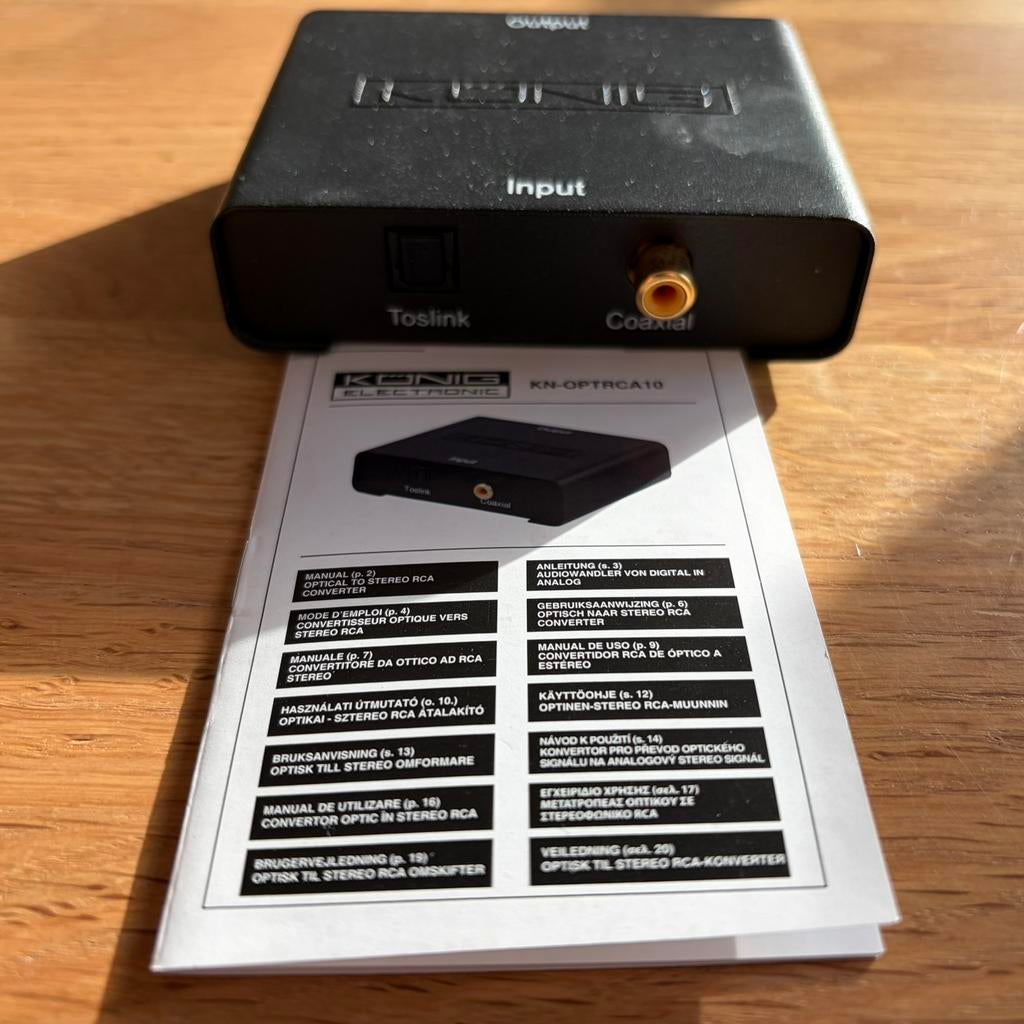 Konig audio converter, Enlèvement ou Envoi, Comme neuf