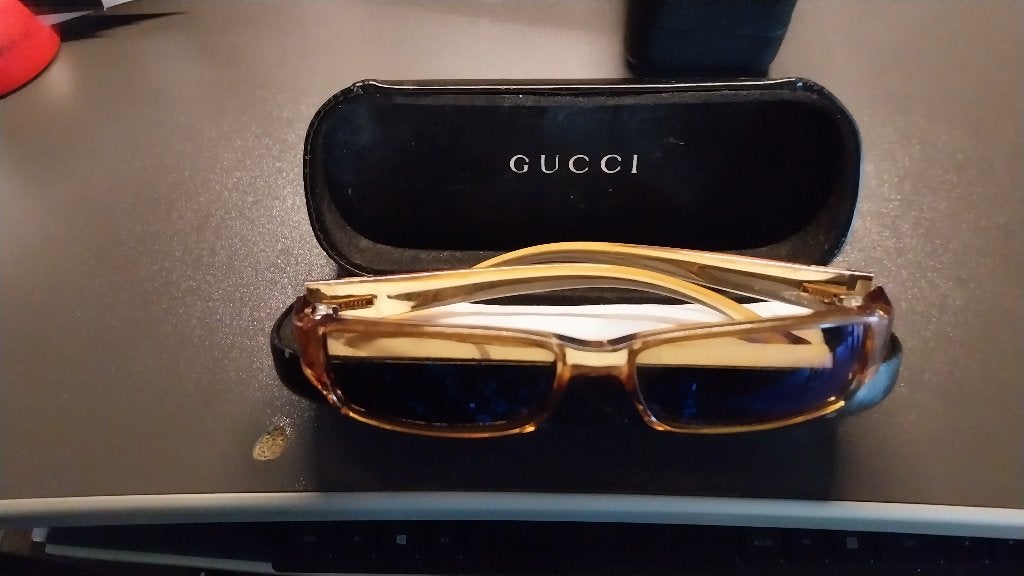 Lunettes de soleil vintage GUCCI, Autres marques, Enlèvement ou Envoi, Comme neuf, Brun