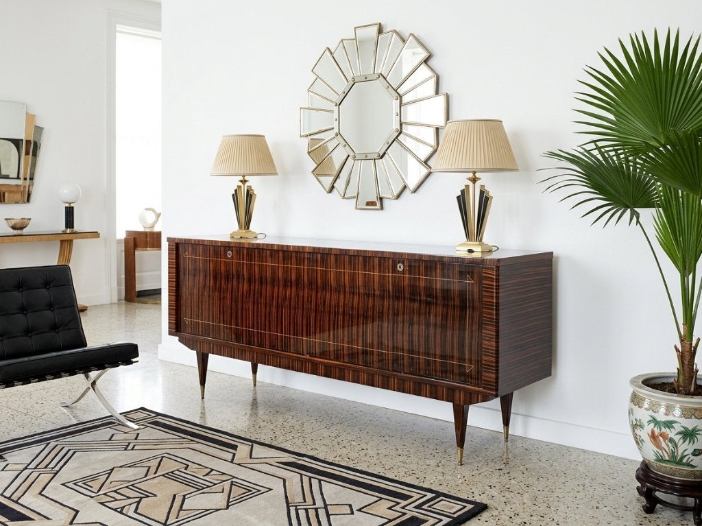Enfilade en eben de macassar années 50-60 style art déco, Enlèvement ou Envoi