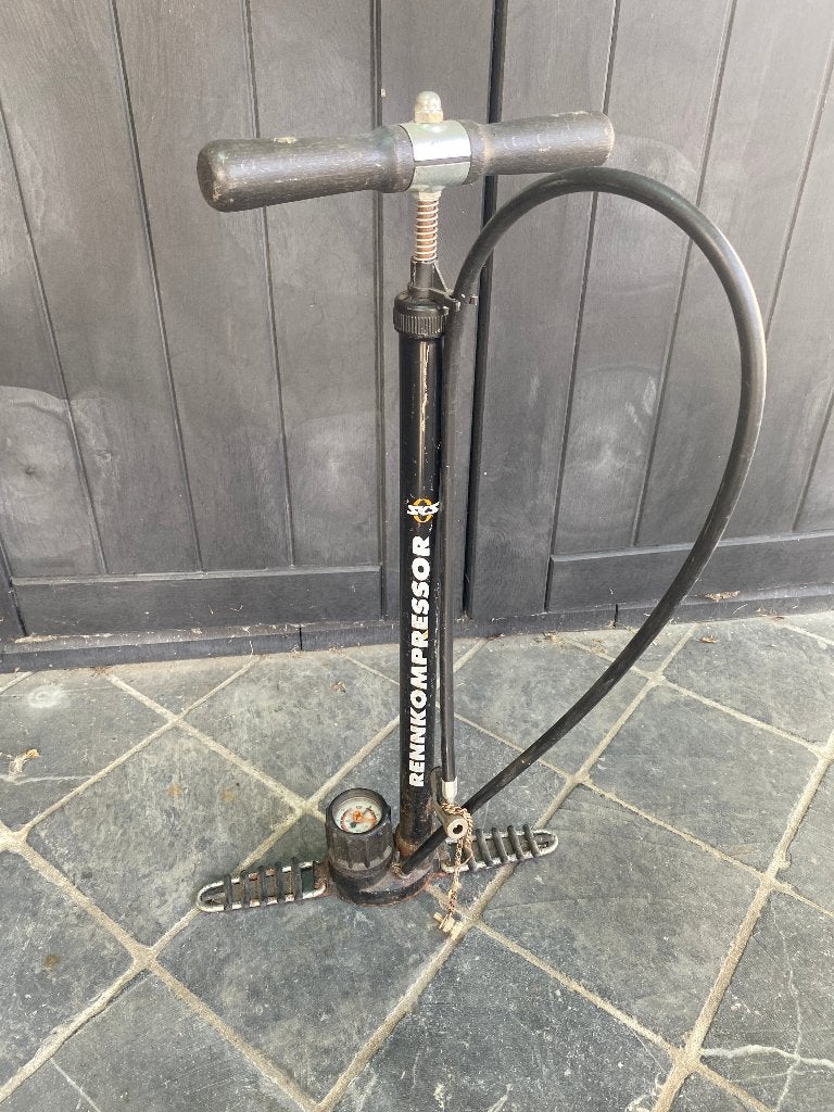 Fietspomp (hogedruk), Ophalen, Drukmeter, Gebruikt