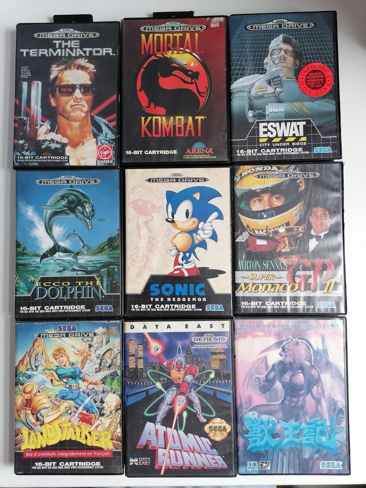 Set van 9 SEGA Mega Drive-spellen, Ophalen of Verzenden, Mega Drive