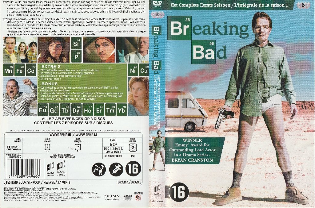 Breaking Bad saison 1, Enlèvement ou Envoi, Mafia et Policiers, Comme neuf, À partir de 16 ans