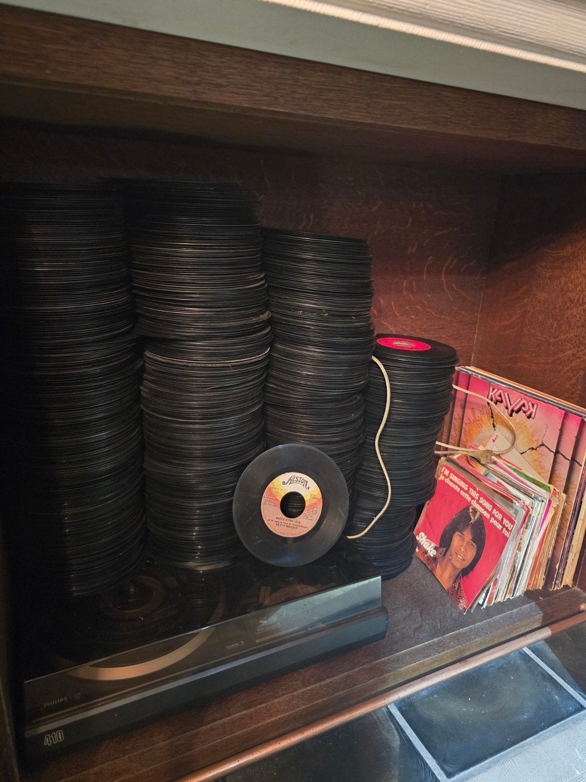Partij van ruim 1000 vinyl singles, Cd's en Dvd's, Ophalen
