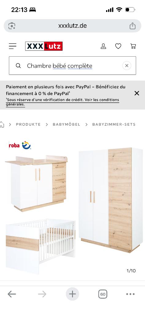 Chambre bébé complète, Enlèvement, Comme neuf, Une personne, Moderne