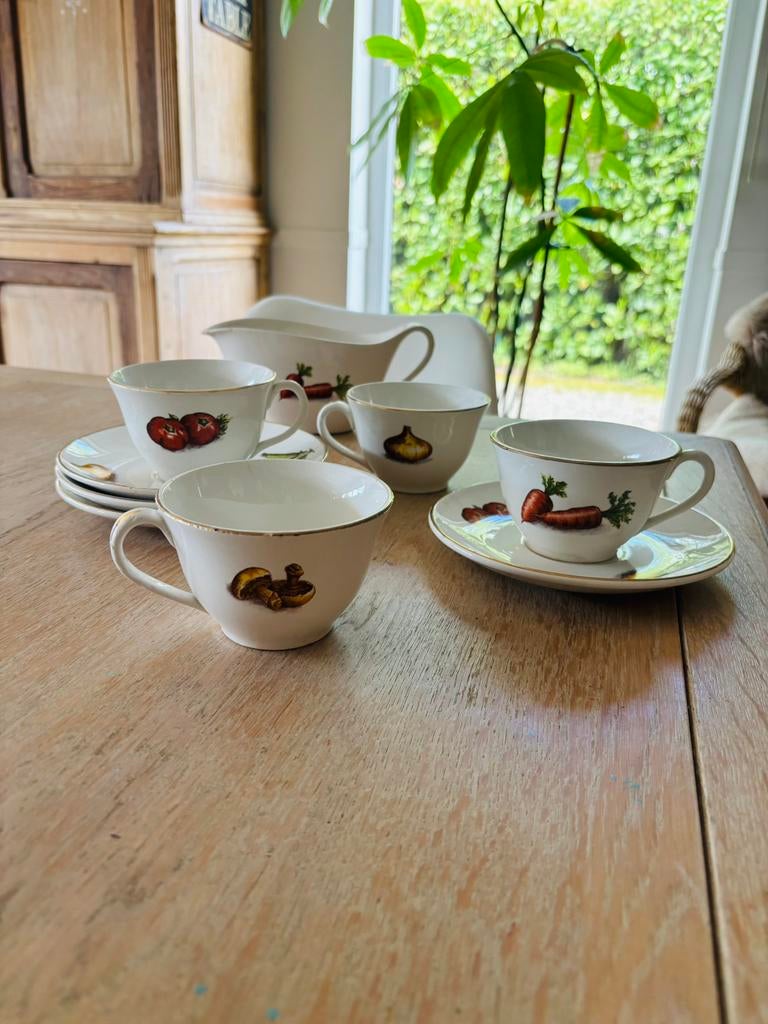 Porselein servies, Ophalen