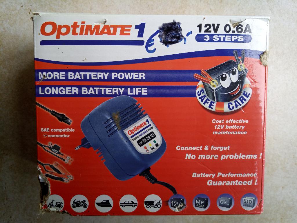 Optimate 1 acculader, Motoren, Accessoires | Overige, Ophalen, Gebruikt